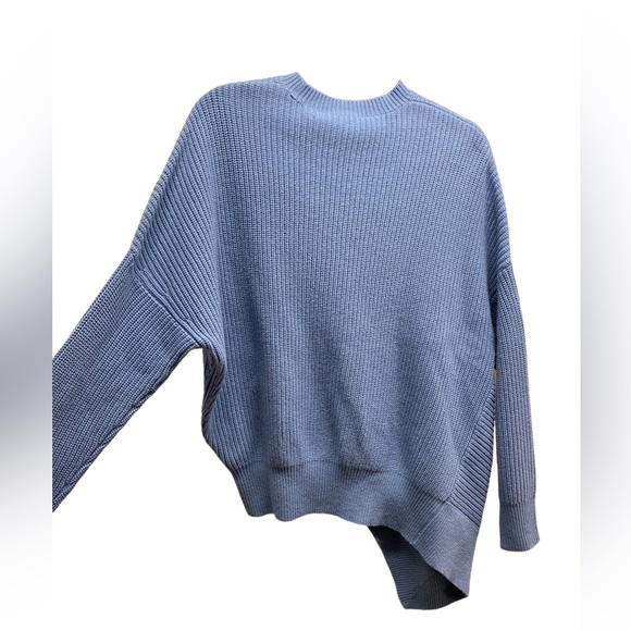 MICHAEL KORS COLLECTION Cashmere Asymmetric Hem Shaker Crewneck Sweater - Picture 6 of 16